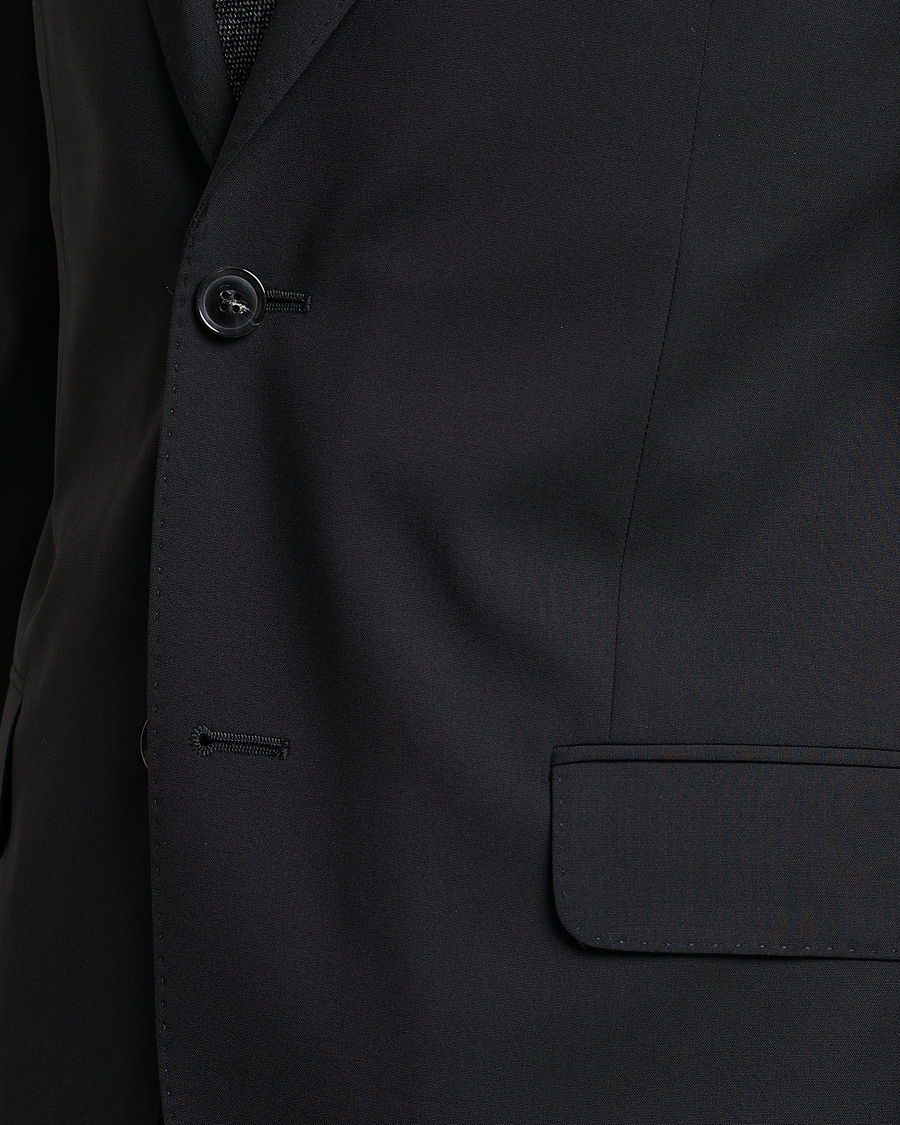 Hombres | Blazers | Oscar Jacobson | Edmund Wool Blazer Black