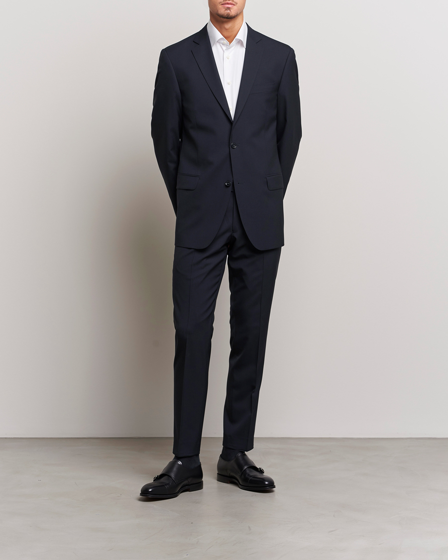 Hombres | Blazers | Oscar Jacobson | Joel Wool Blazer Navy