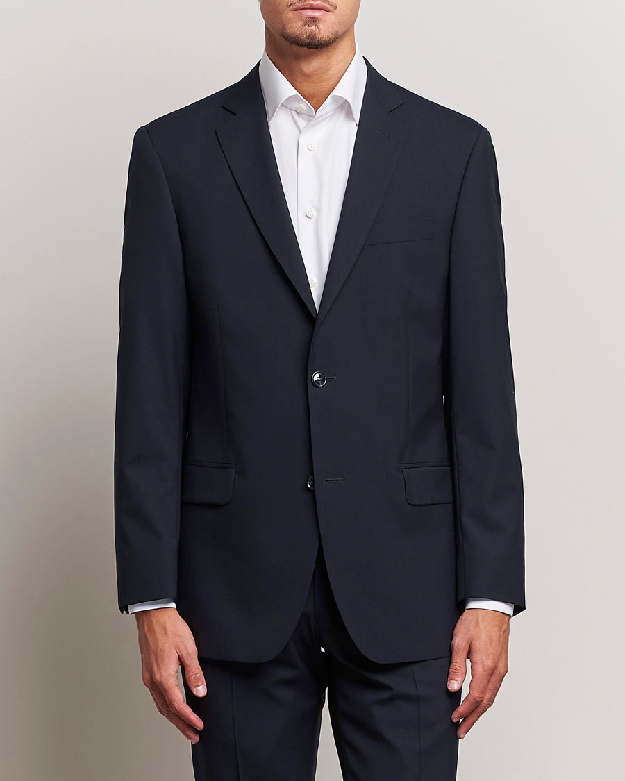 Hombres | Blazers | Oscar Jacobson | Joel Wool Blazer Navy
