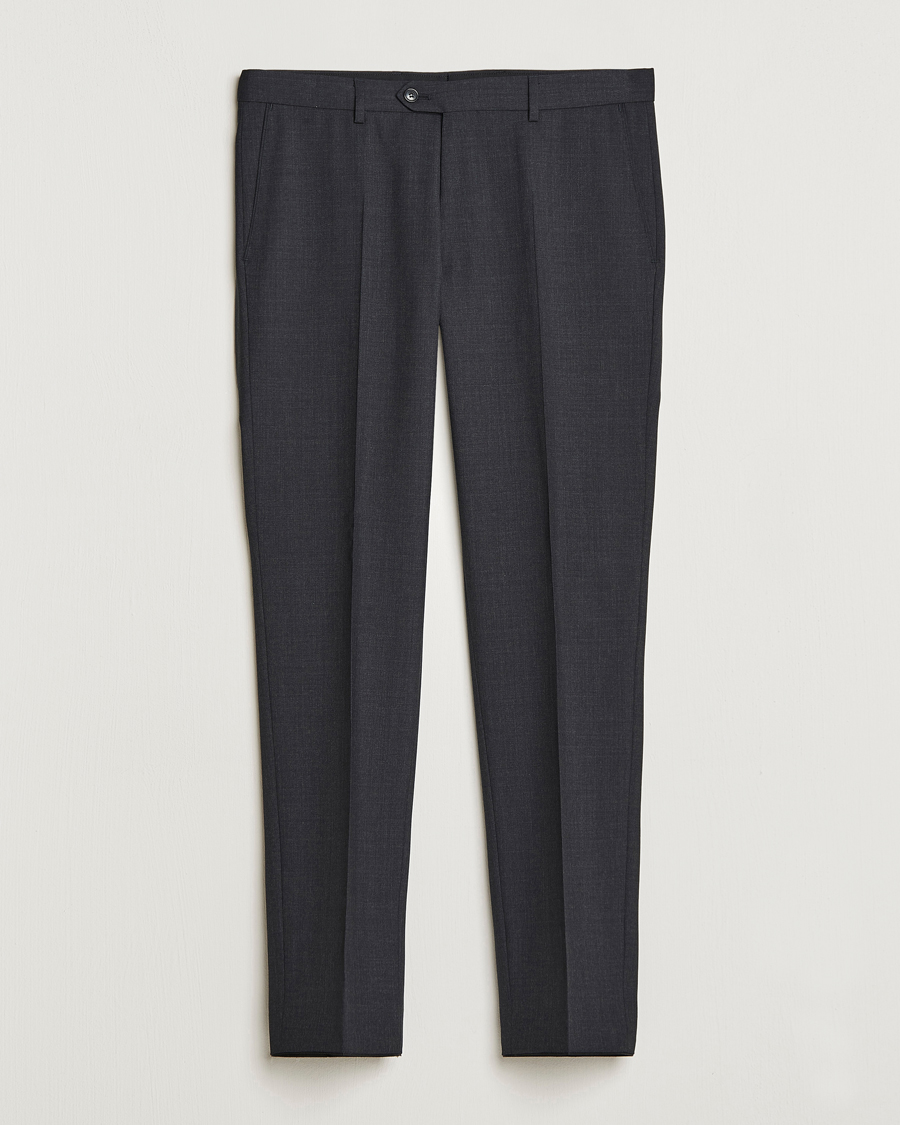 Hombres | Pantalones | Oscar Jacobson | Denz Wool Trousers Grey