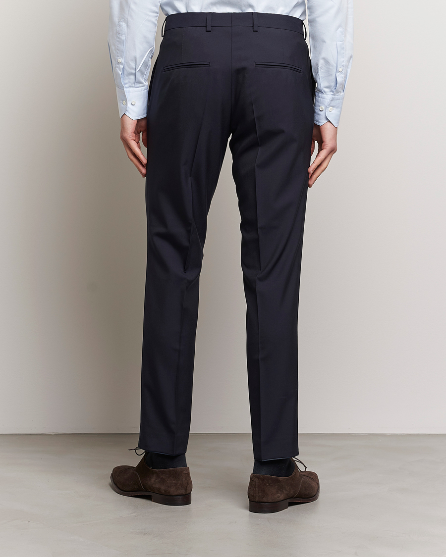Hombres | Pantalones | Oscar Jacobson | Denz Wool Trousers Navy