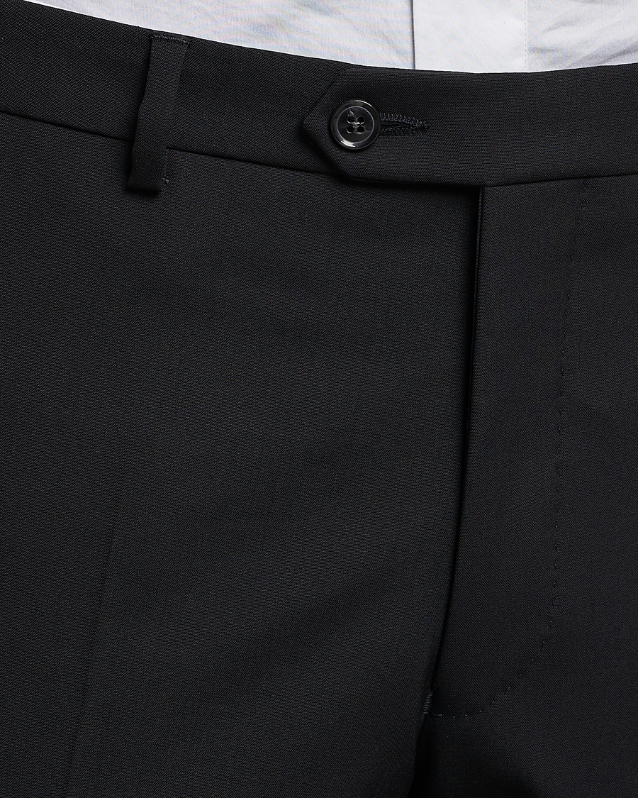 Hombres | Pantalones | Oscar Jacobson | Denz Wool Trousers Black