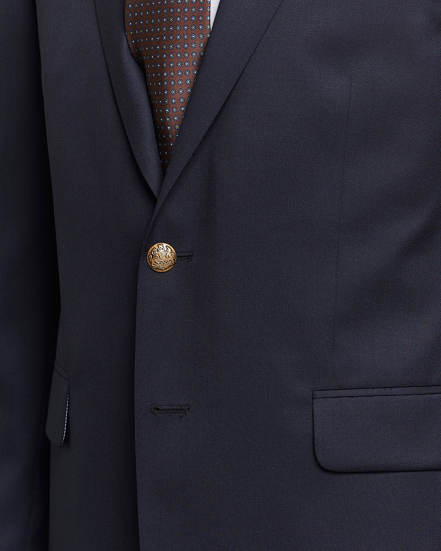 Hombres | Blazers | Oscar Jacobson | John Club Wool Blazer Navy