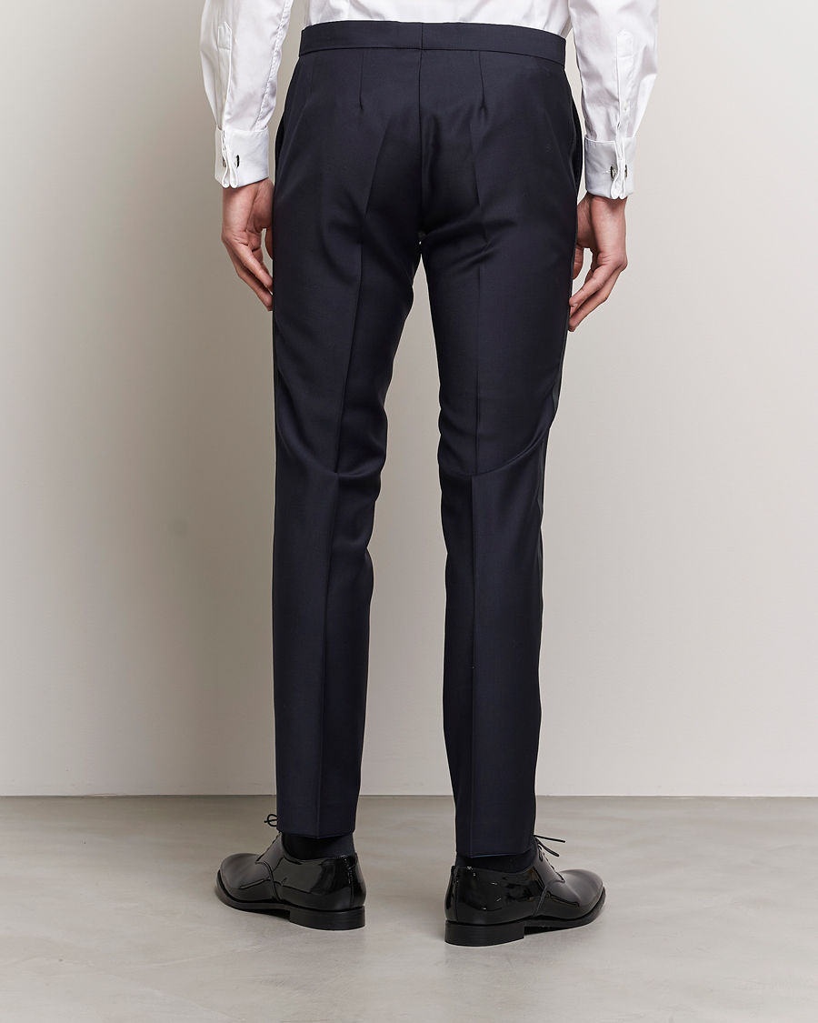 Hombres | Pantalones | Oscar Jacobson | Duke Wool Trousers Navy