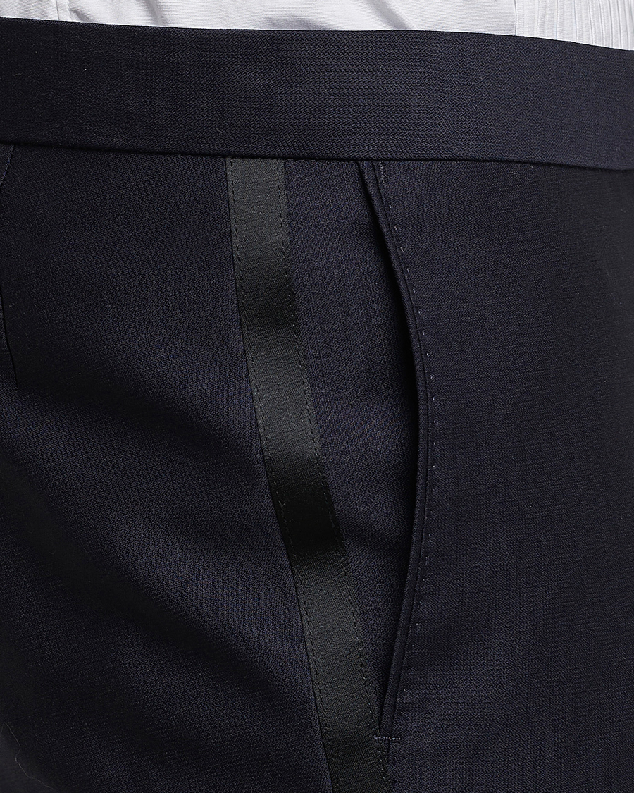 Hombres | Pantalones | Oscar Jacobson | Duke Wool Trousers Navy