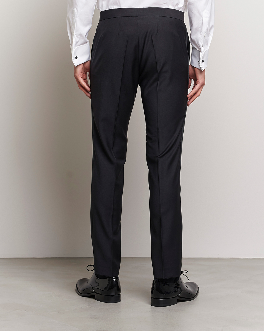 Hombres | Pantalones | Oscar Jacobson | Duke Wool Trousers Black