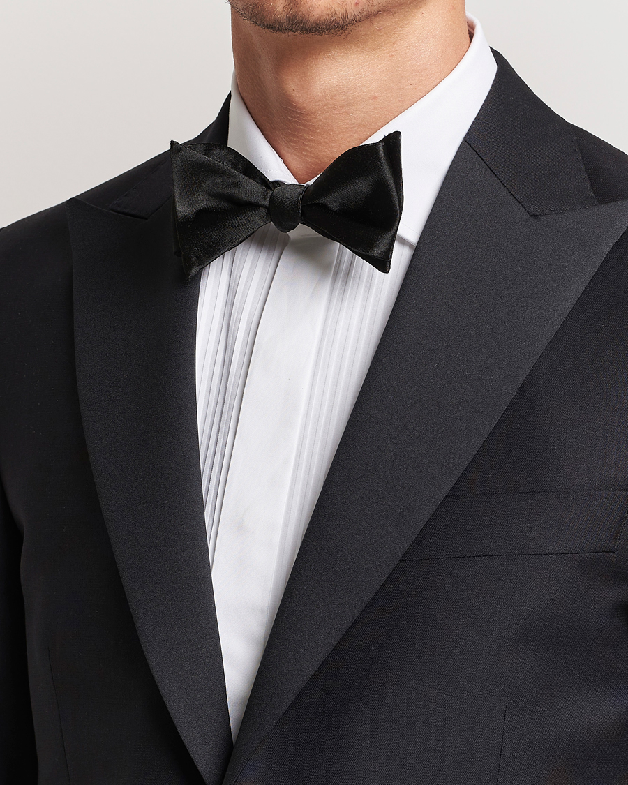 Hombres | Oscar Jacobson Bow Tie, Self Tie Black | Oscar Jacobson | Bow Tie, Self Tie Black