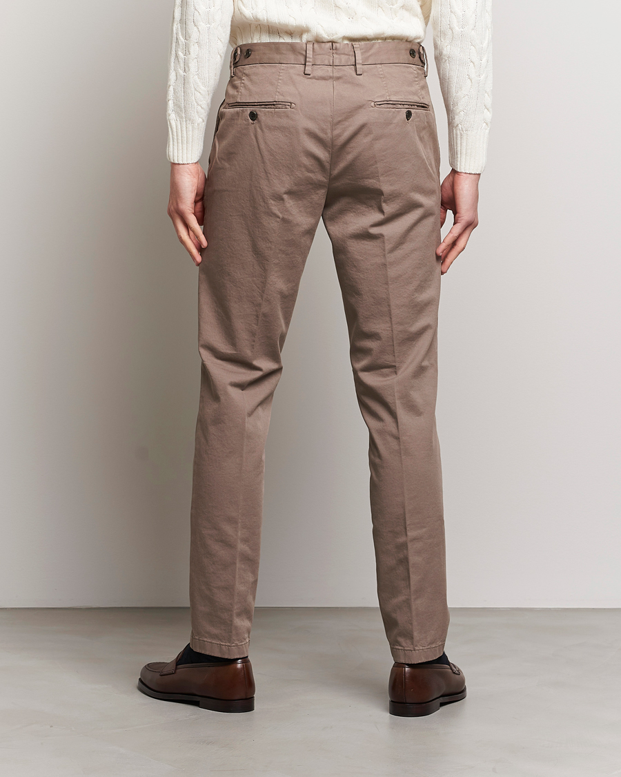 Hombres | Pantalones | Oscar Jacobson | Danwick Cotton Trousers Light Brown