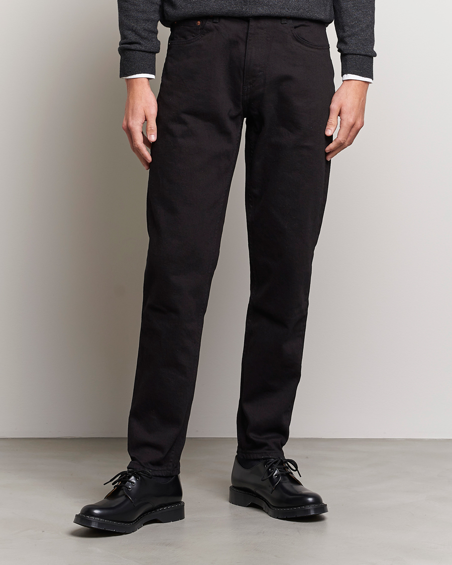 Hombres | Tapered fit | Oscar Jacobson | Karl Cotton Stretch Jeans Black