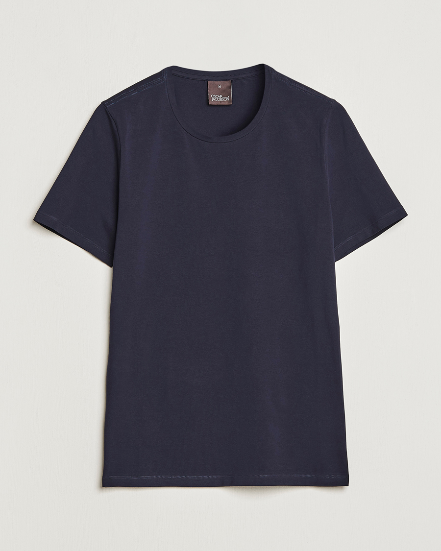 Hombres | Camisetas | Oscar Jacobson | Kyran Cotton T-shirt S-S Navy