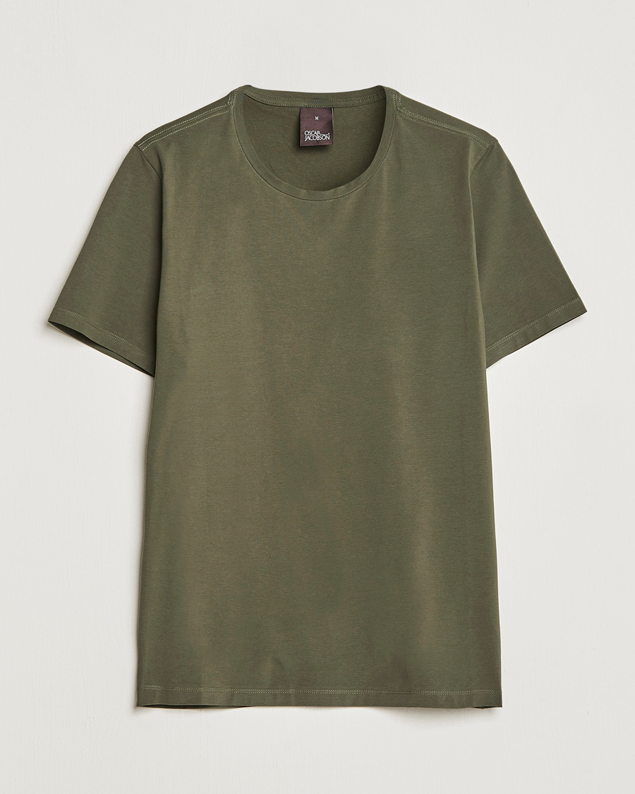 Hombres | Camisetas | Oscar Jacobson | Kyran Cotton T-shirt S-S Green