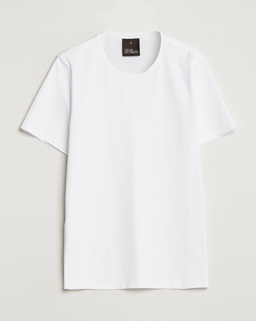 Hombres | Camisetas | Oscar Jacobson | Kyran Cotton T-shirt S-S White