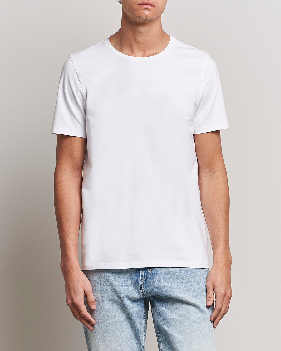 Hombres | Camisetas de manga corta | Oscar Jacobson | Kyran Cotton T-shirt S-S White