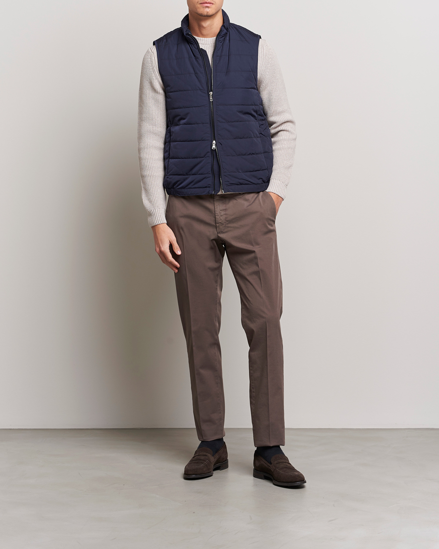 Hombres | Chalecos | Oscar Jacobson | Liner Evo Waistcoat Blue