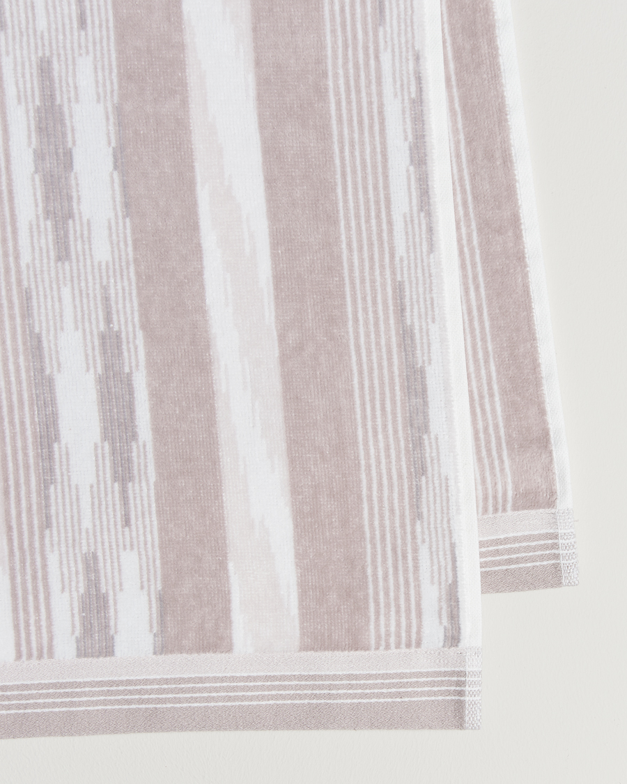 Hombres | Missoni Home Clint Bath Sheet 100x150cm Beige/White | Missoni Home | Clint Bath Sheet 100x150cm Beige/White