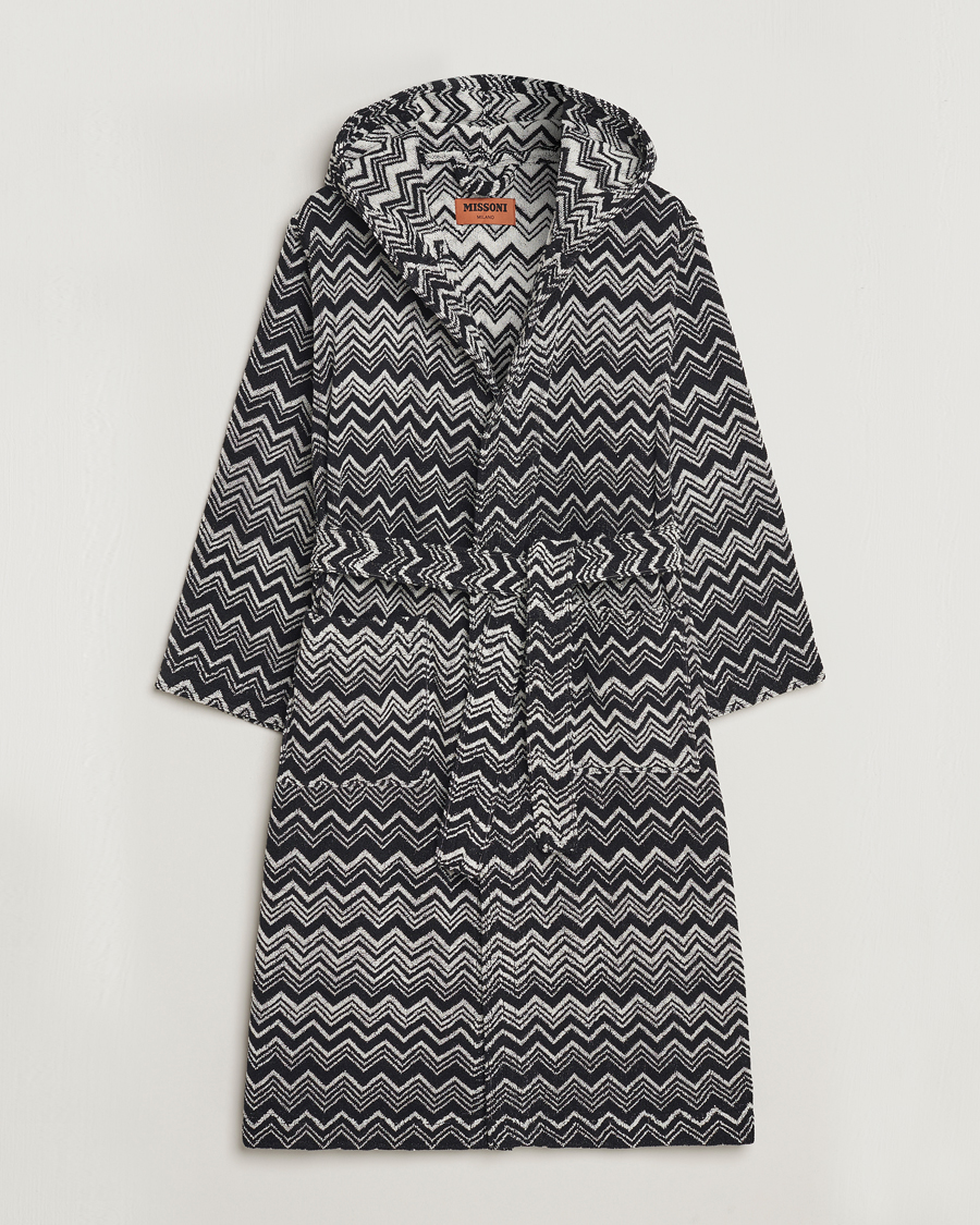 Hombres | Pijamas y batas | Missoni Home | Keith Bathrobe Grey/Black