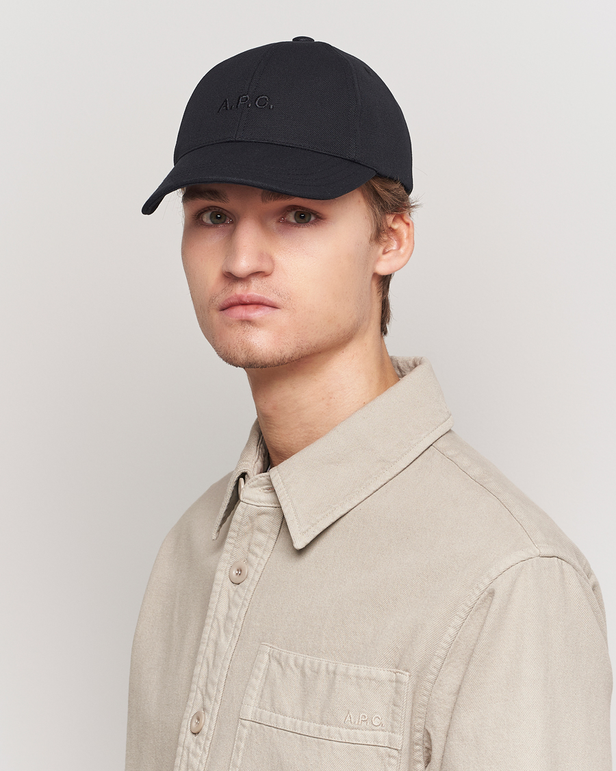 Hombres | A.P.C. Charlie Baseball Cap Black | A.P.C. | Charlie Baseball Cap Black