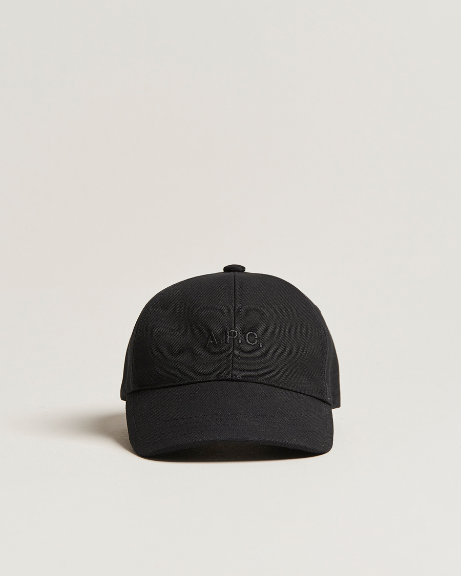 Hombres | A.P.C. Charlie Baseball Cap Black | A.P.C. | Charlie Baseball Cap Black