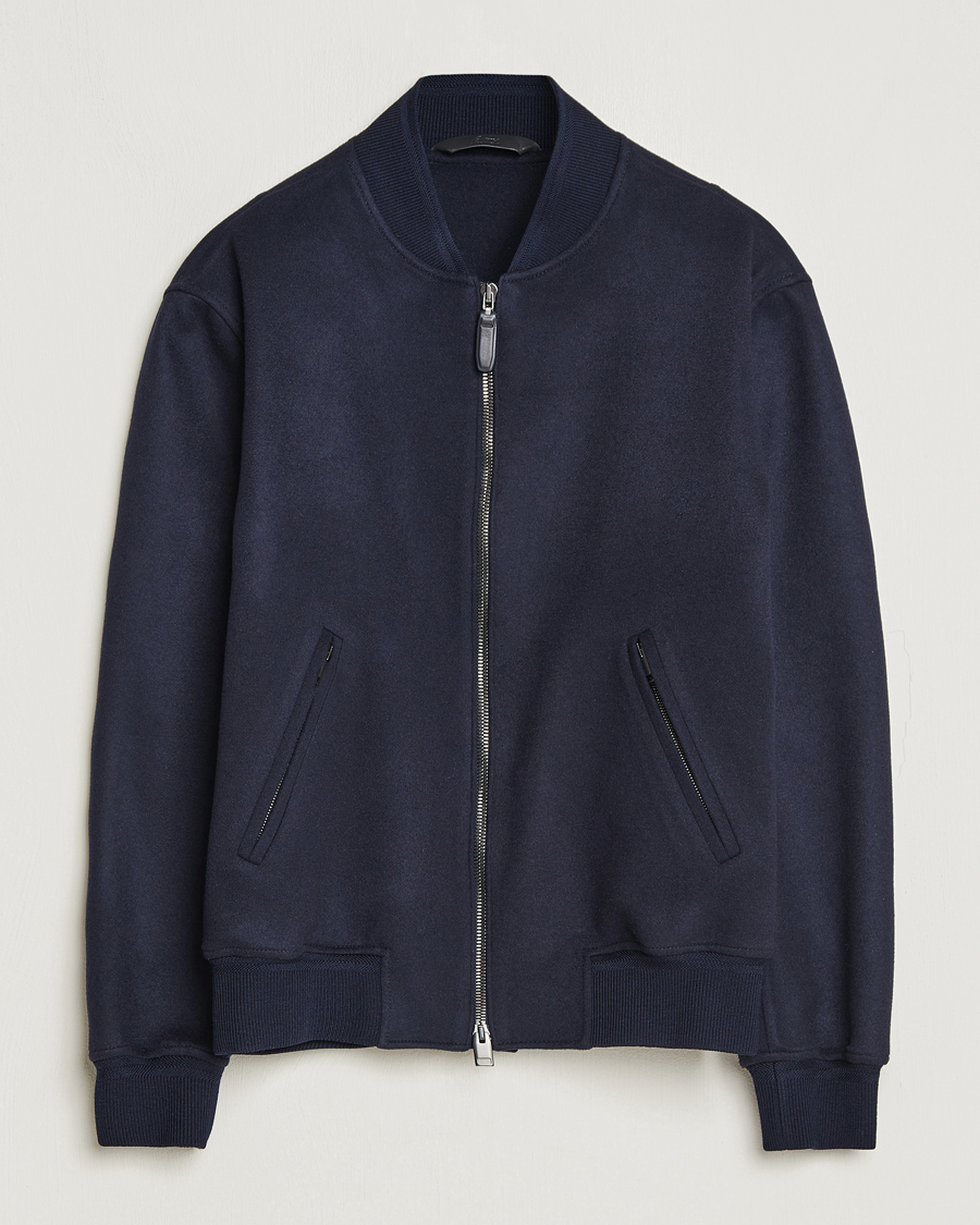 Hombres | Abrigos y chaquetas | Brioni | Cashmere Blend Bomber Jacket Navy