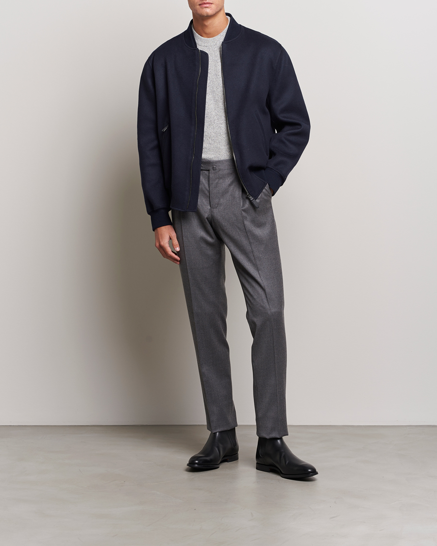 Hombres | Abrigos y chaquetas | Brioni | Cashmere Blend Bomber Jacket Navy