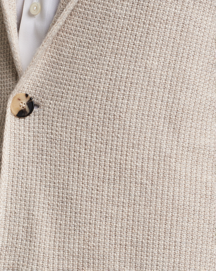 Hombres | Jerséis y prendas de punto | Brioni | Cashmere Jacquard Cardigan Beige