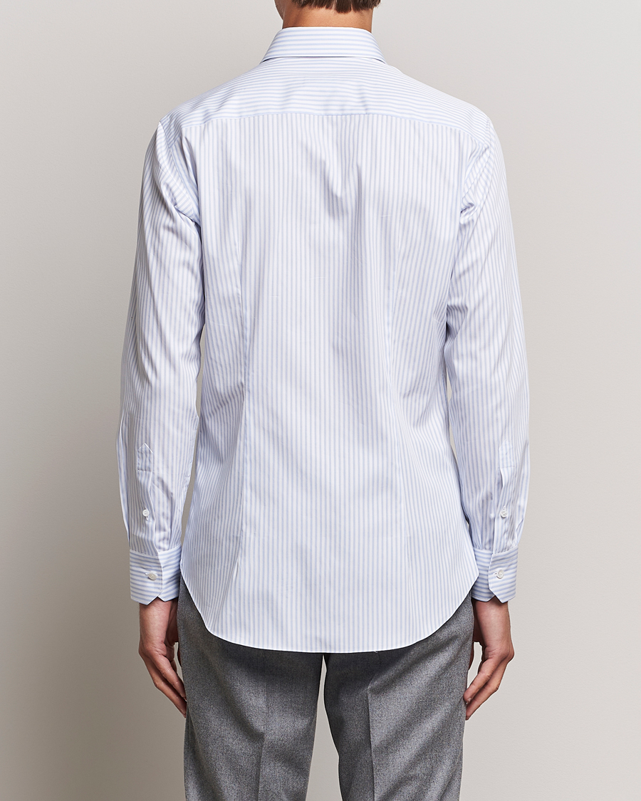 Hombres | Camisas | Brioni | Slim Fit Striped Dress Shirt Light Blue
