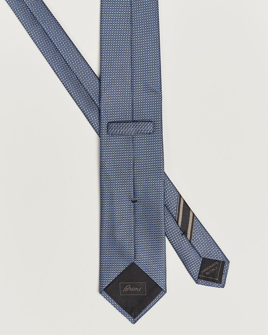 Hombres | Brioni Jacquard Silk Tie Light Blue | Brioni | Jacquard Silk Tie Light Blue
