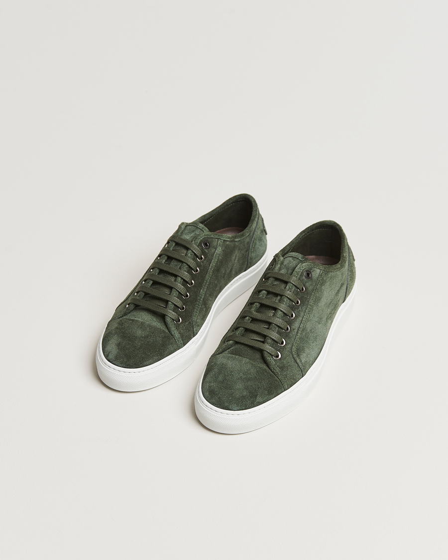 Hombres | Brioni Casetta Suede Sneakers Green | Brioni | Casetta Suede Sneakers Green