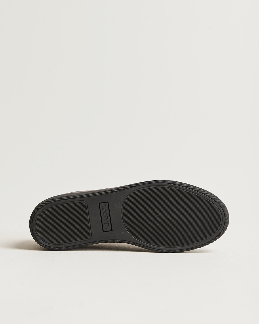 Hombres | Lanvin Nappa Cap Toe Sneaker Dark Grey | Lanvin | Nappa Cap Toe Sneaker Dark Grey