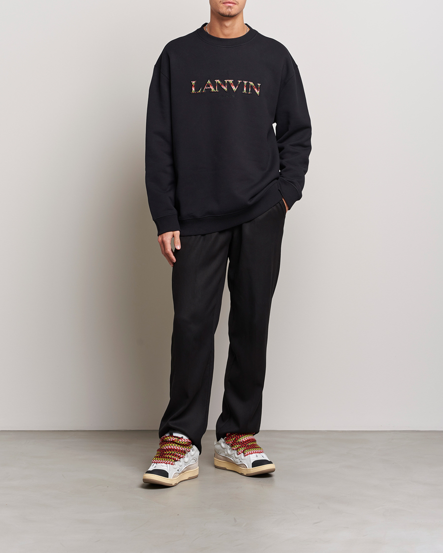 Hombres | Jerséis y prendas de punto | Lanvin | Curb Logo Sweatshirt Black