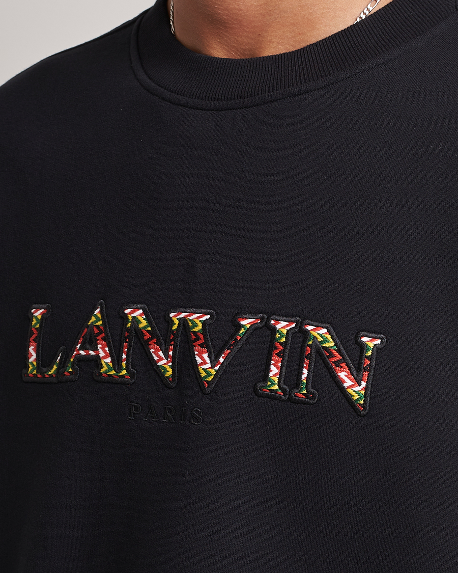 Hombres | Jerséis y prendas de punto | Lanvin | Curb Logo Sweatshirt Black