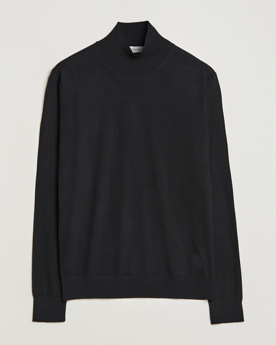 Hombres | Jerséis y prendas de punto | Lanvin | Wool/Silk Rollneck Black