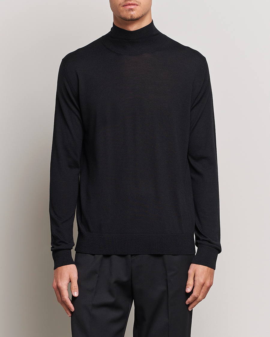 Hombres | Jerséis y prendas de punto | Lanvin | Wool/Silk Rollneck Black