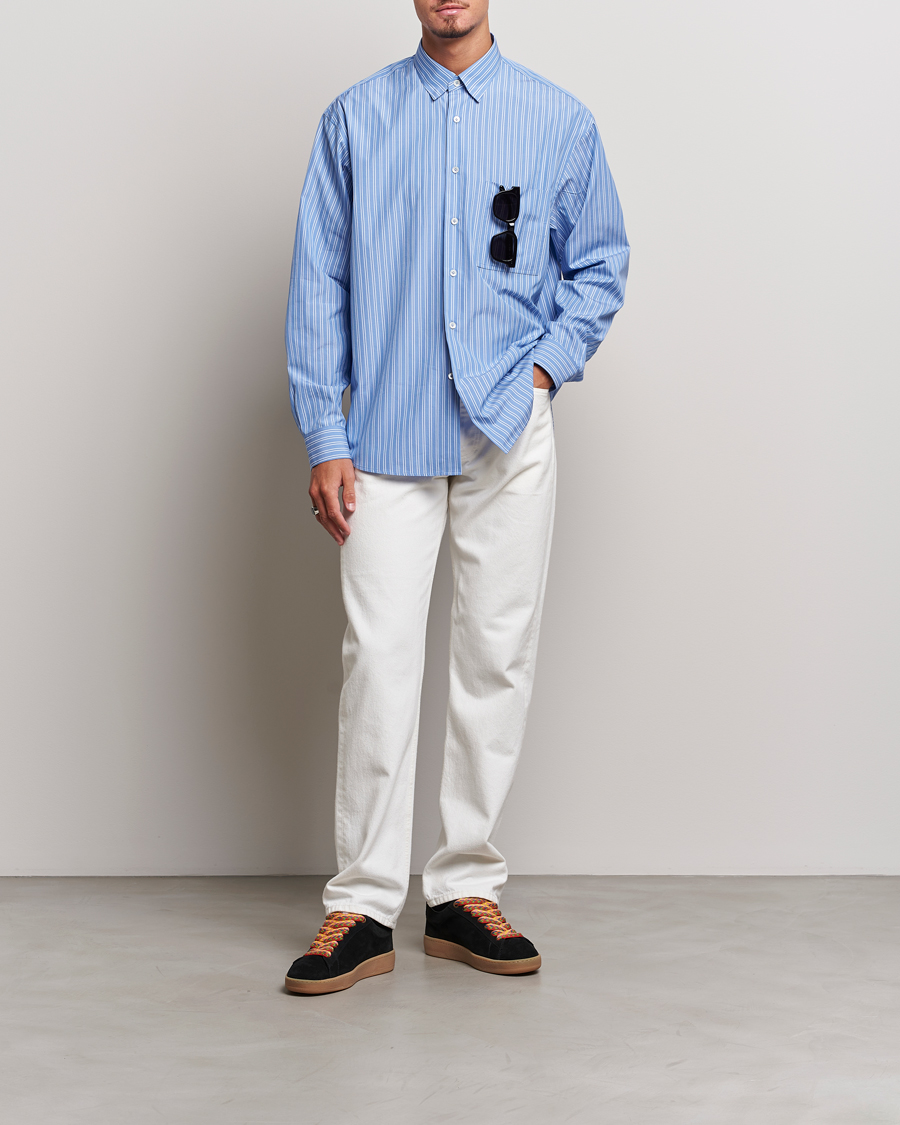 Hombres | Camisas | Lanvin | Oversize Casual Shirt Blue/White