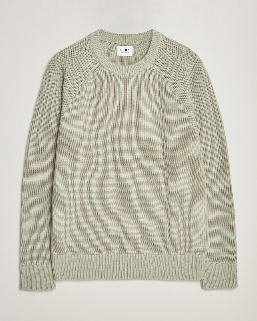 Hombres | Jerséis y prendas de punto | NN07 | Jacobo Organic Cotton Knitted Sweater London Fog