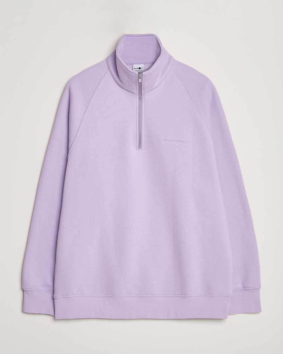 Hombres | Jerséis y prendas de punto | NN07 | Carlo Half Zip Purple Rose