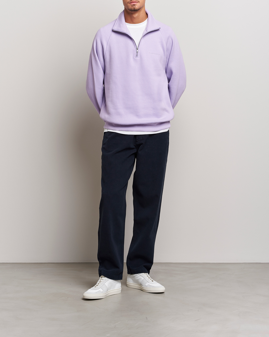 Hombres | Jerséis y prendas de punto | NN07 | Carlo Half Zip Purple Rose