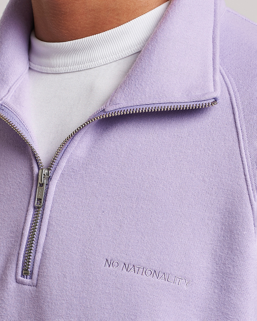 Hombres | Jerséis y prendas de punto | NN07 | Carlo Half Zip Purple Rose