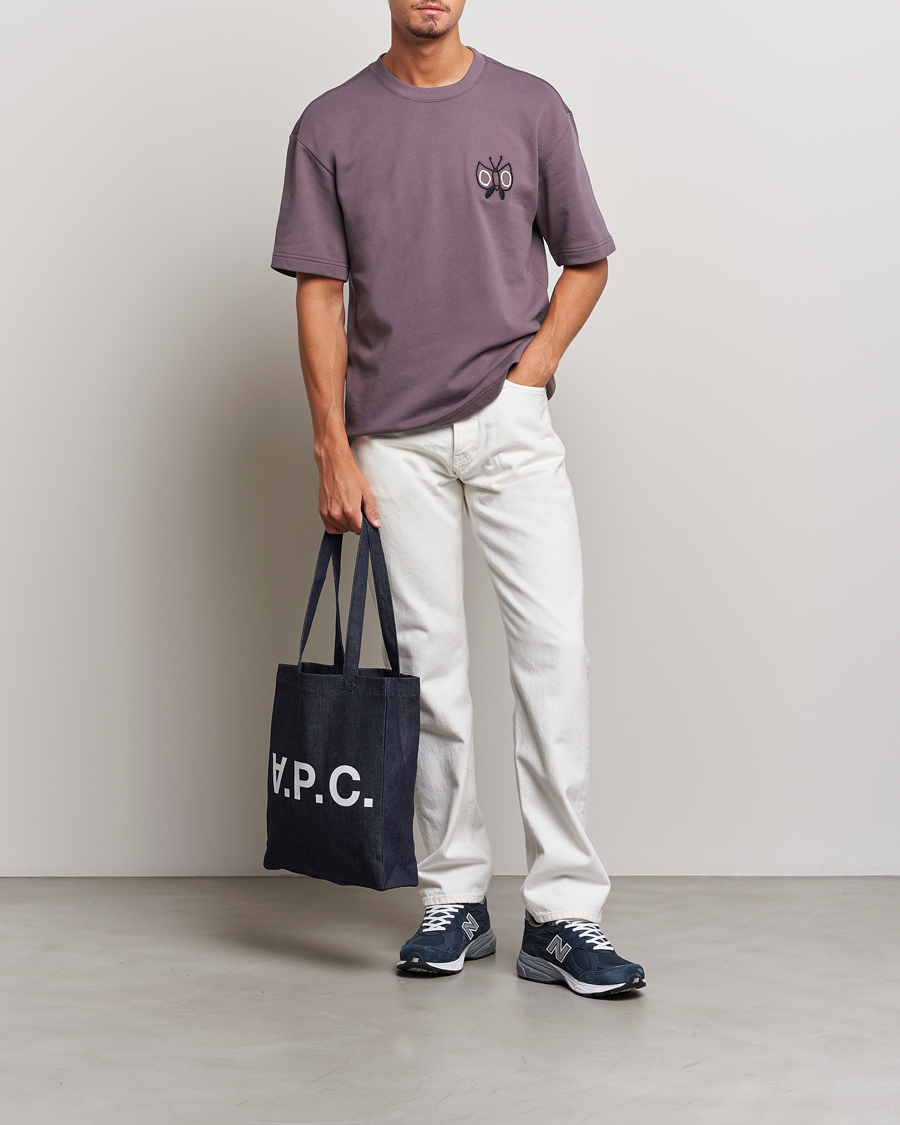 Hombres | Camisetas | NN07 | Alan Heavy T-Shirt Purple Brown