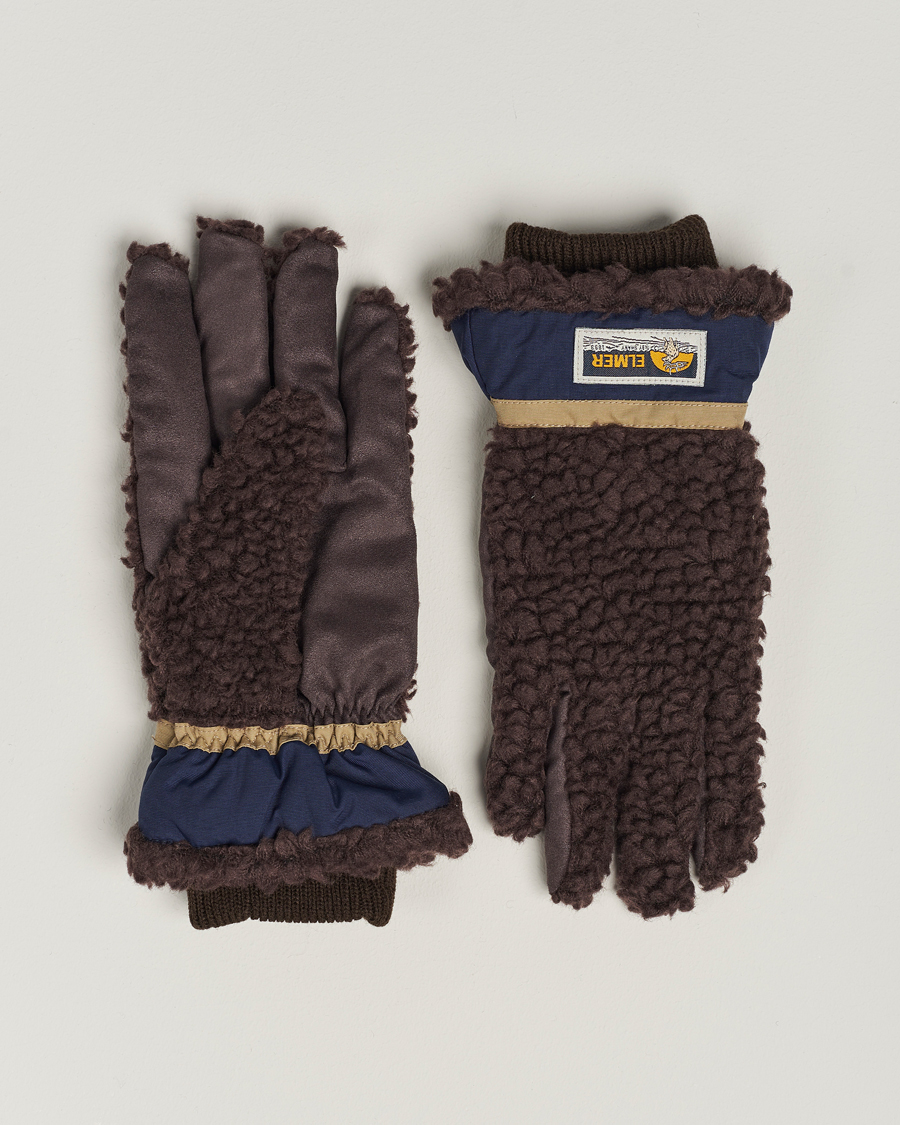 Hombres | Elmer by Swany Sota Wool Teddy Gloves Brown | Elmer by Swany | Sota Wool Teddy Gloves Brown