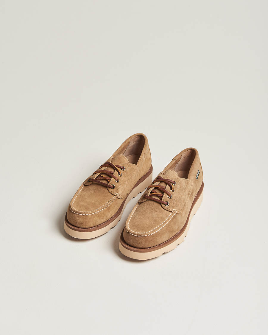 Hombres | Zapatos de ante | Sebago | Askookfield Suede Boat Shoe Beige Camel