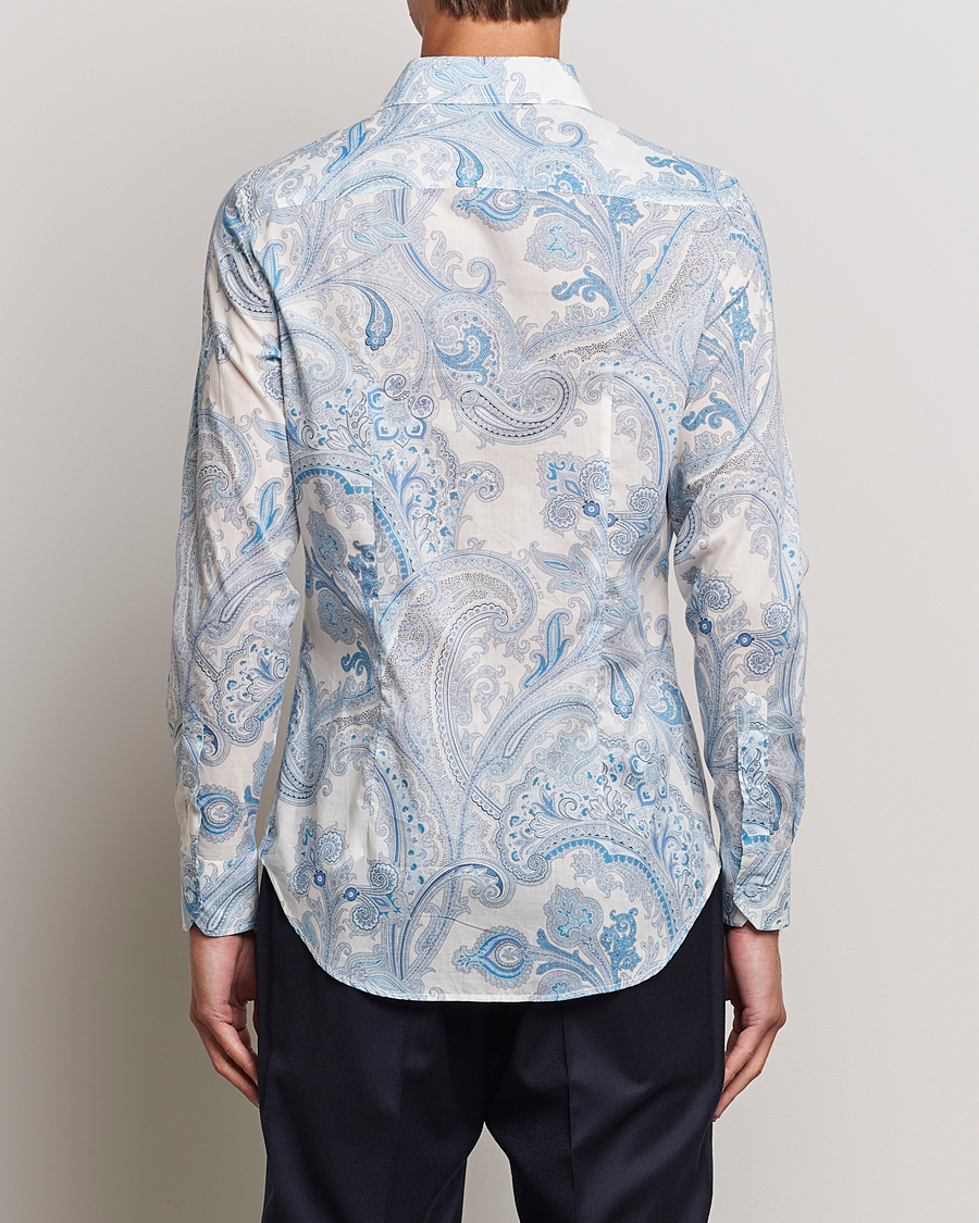 Hombres | Camisas | Etro | Slim Fit Paisley Shirt Azzurro