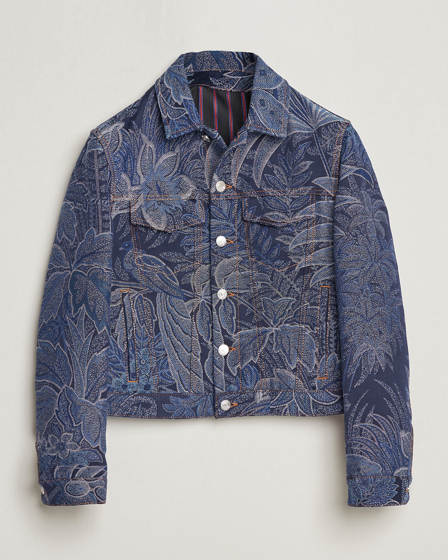Hombres | Abrigos y chaquetas | Etro | Jacquard Denim Jacket Azzurro