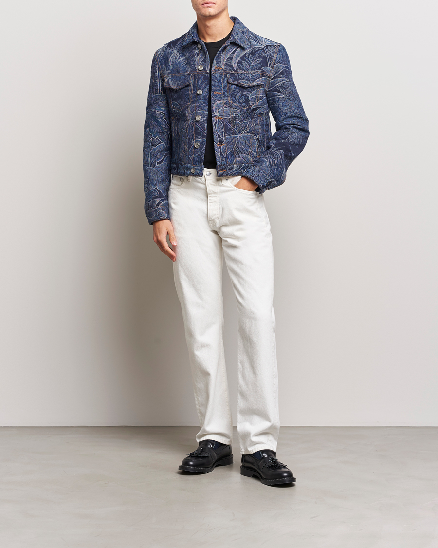 Hombres | Abrigos y chaquetas | Etro | Jacquard Denim Jacket Azzurro