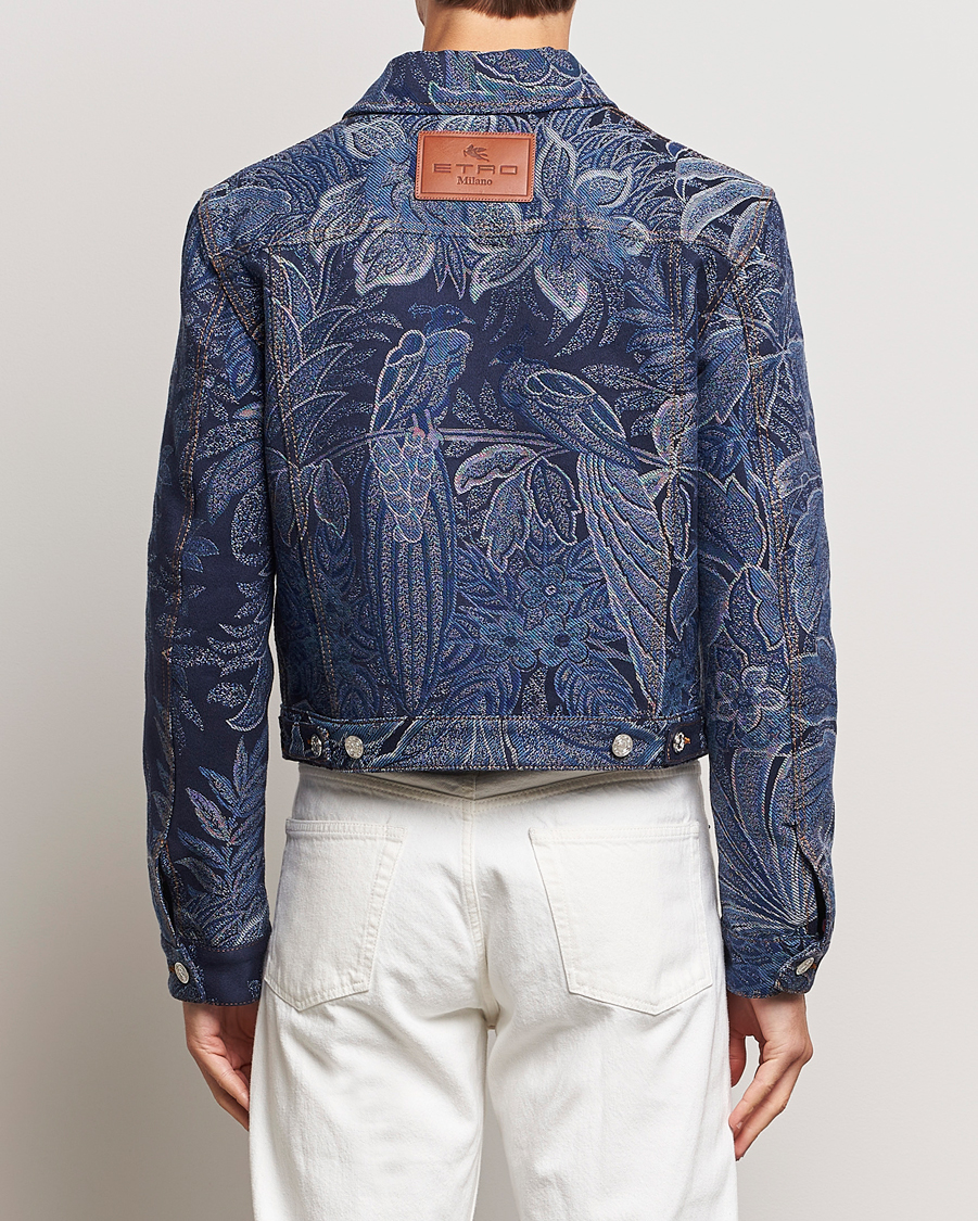 Hombres | Abrigos y chaquetas | Etro | Jacquard Denim Jacket Azzurro