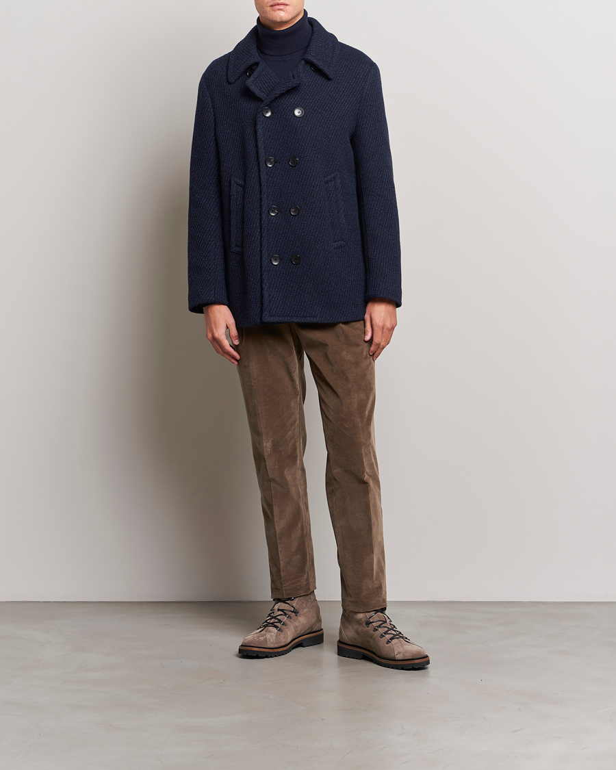 Hombres | Abrigos y chaquetas | Etro | Wool Peacoat Navy