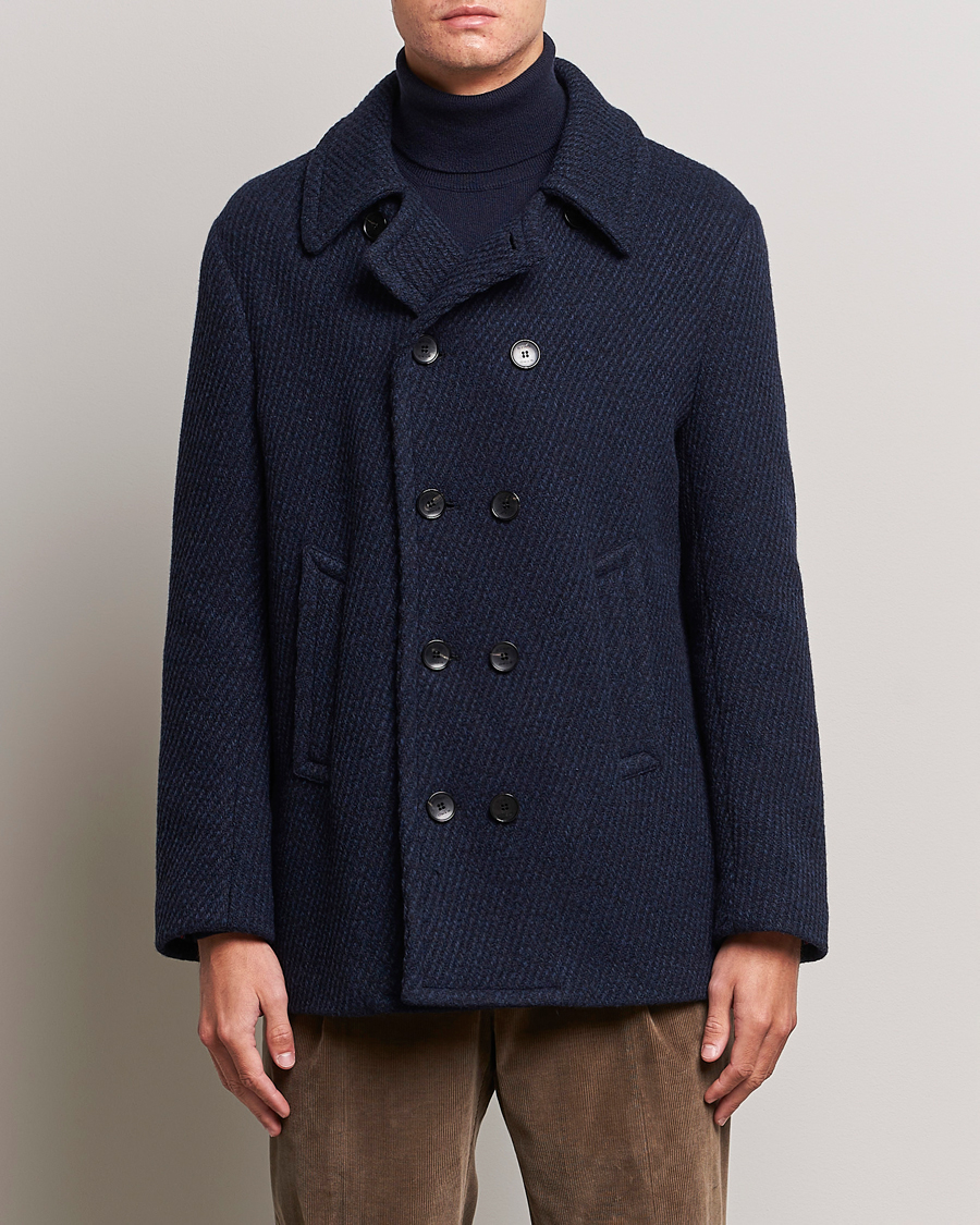 Hombres | Abrigos y chaquetas | Etro | Wool Peacoat Navy