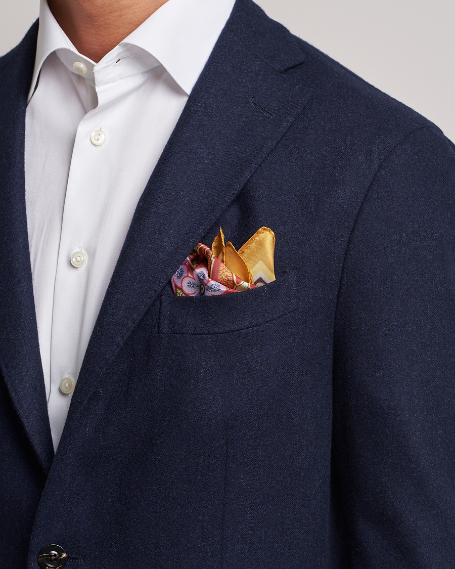 Hombres | Etro Bangalore Printed Pocket Square Beige | Etro | Bangalore Printed Pocket Square Beige