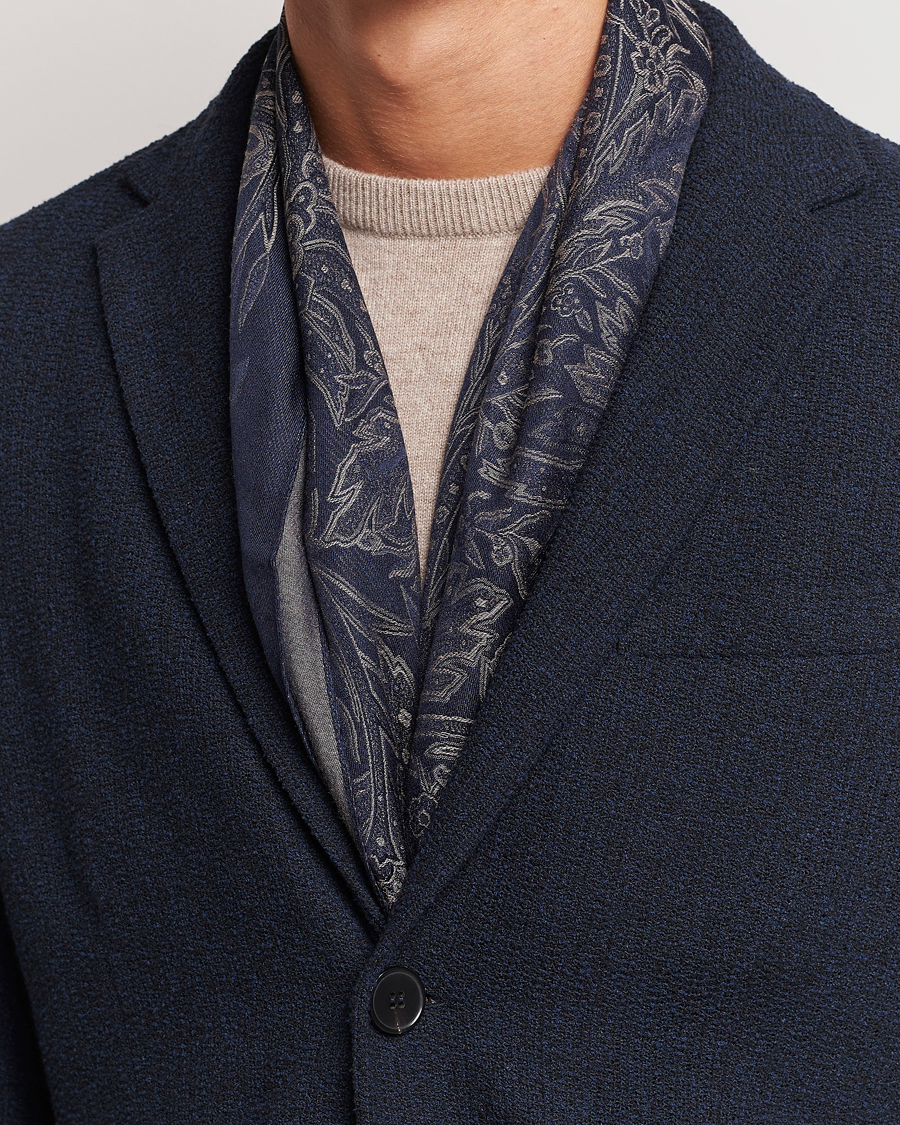Hombres | Etro Silk/Viscose Scarf Navy | Etro | Silk/Viscose Scarf Navy
