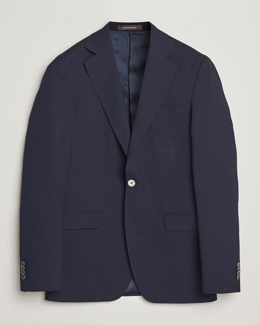 Hombres | Blazers | Oscar Jacobson | Ego Wool Blazer Blue